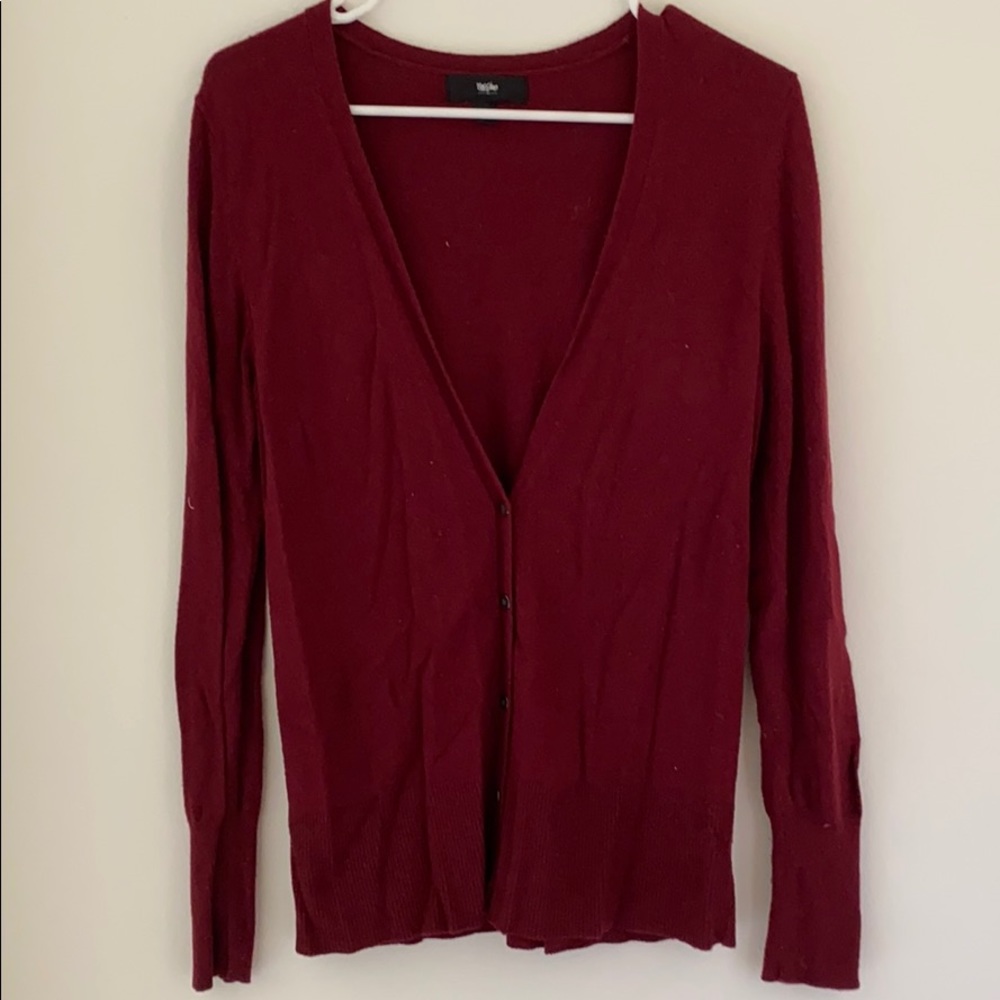 Maroon Cardigan